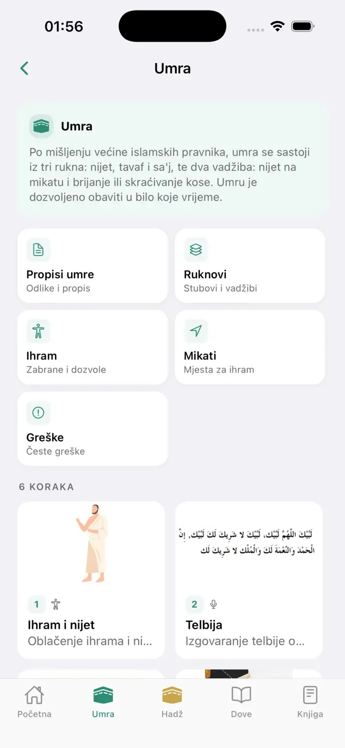 Koraci umre